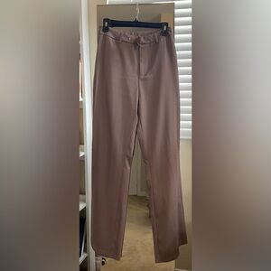 SHEIN Brown Slacks No pockets Slightly Flare leg